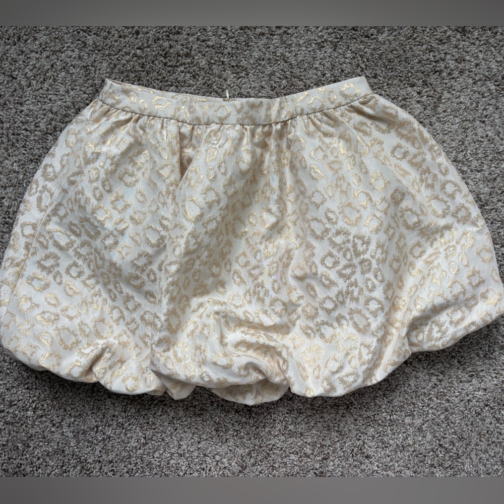Lilly Pulitzer Gold and Cream Skirt